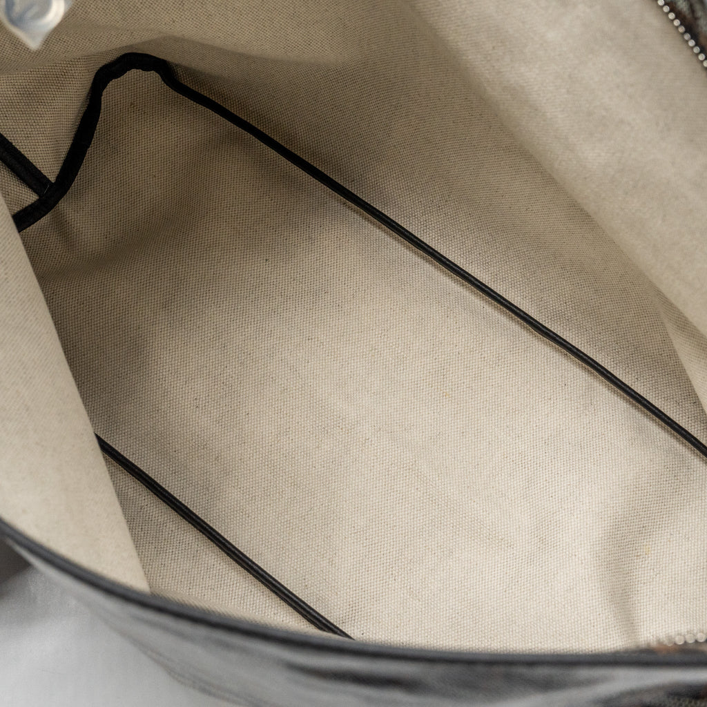 GOYARD BOHEME HOBO BAG GOYARDLINE CANVAS BLACK SHW