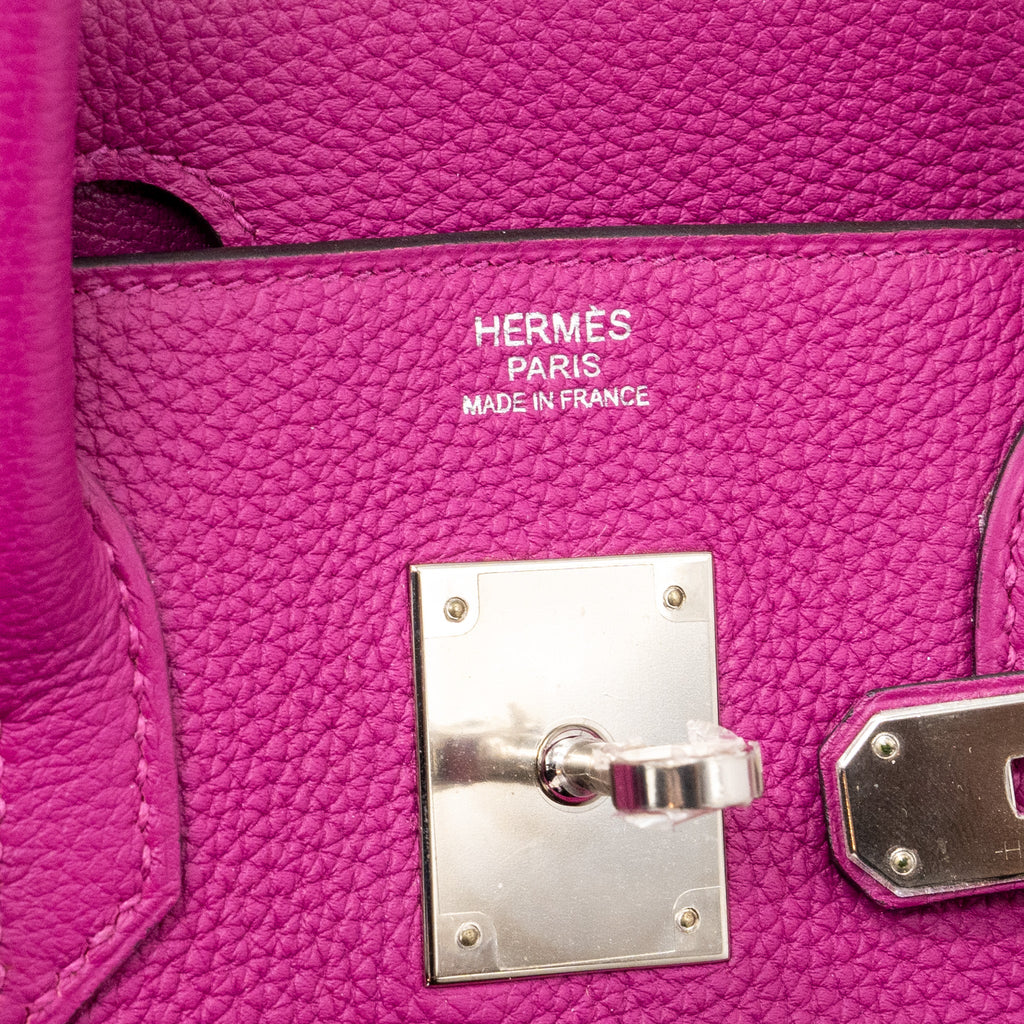 HERMES BIRKIN 30 TOGO ROSE POURPRE SHW