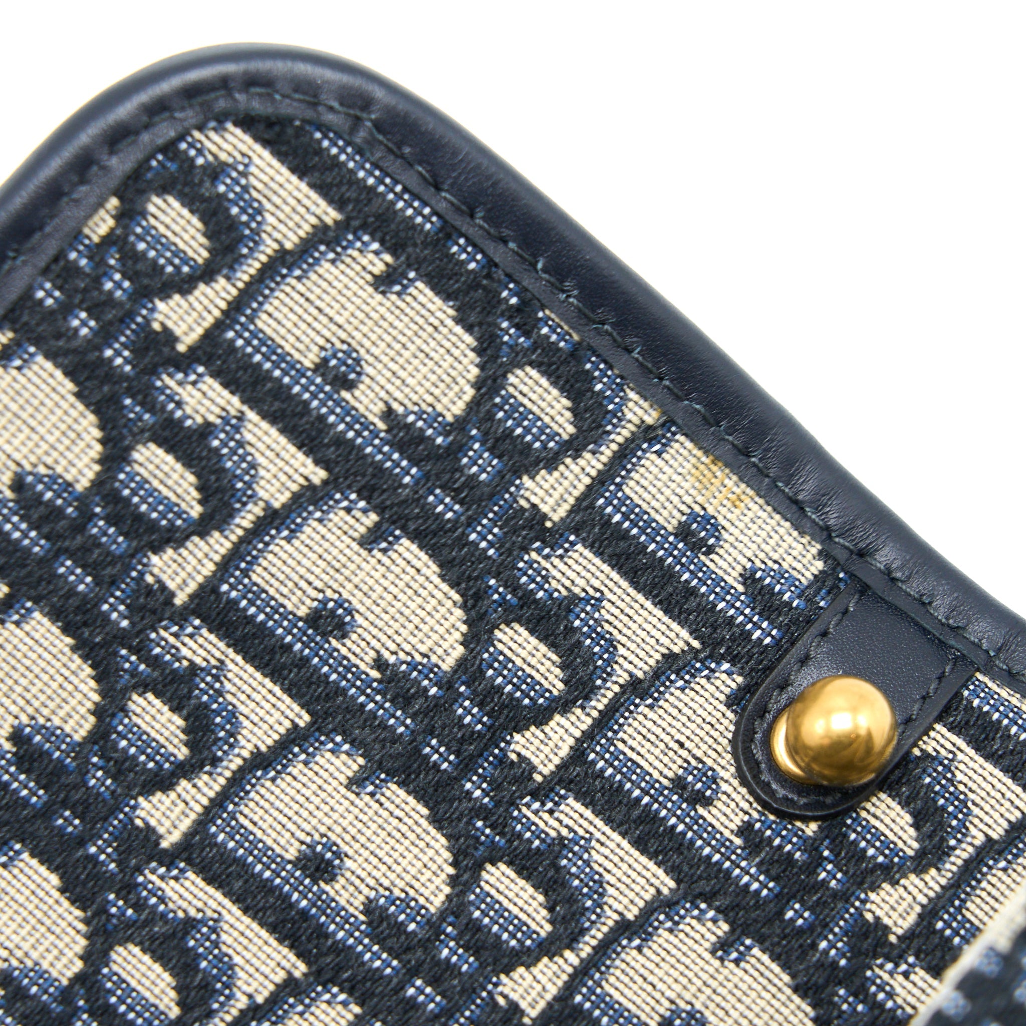 DIOR ADDICT FLAP BAG BLUE DIOR OBLIQUE JACQUARD GHW