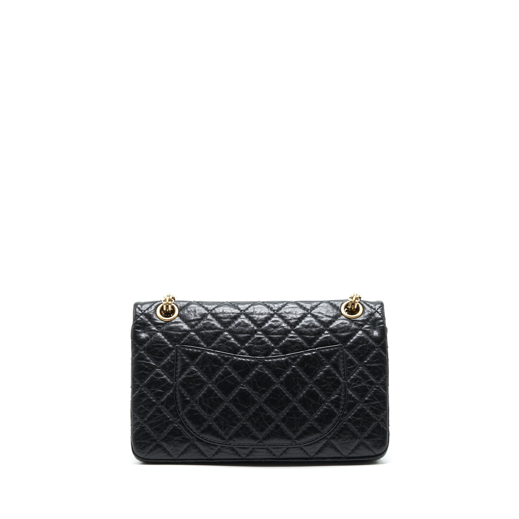 CHANEL SMALL REISSUE 2.55 HANDBAG BLACK GHW