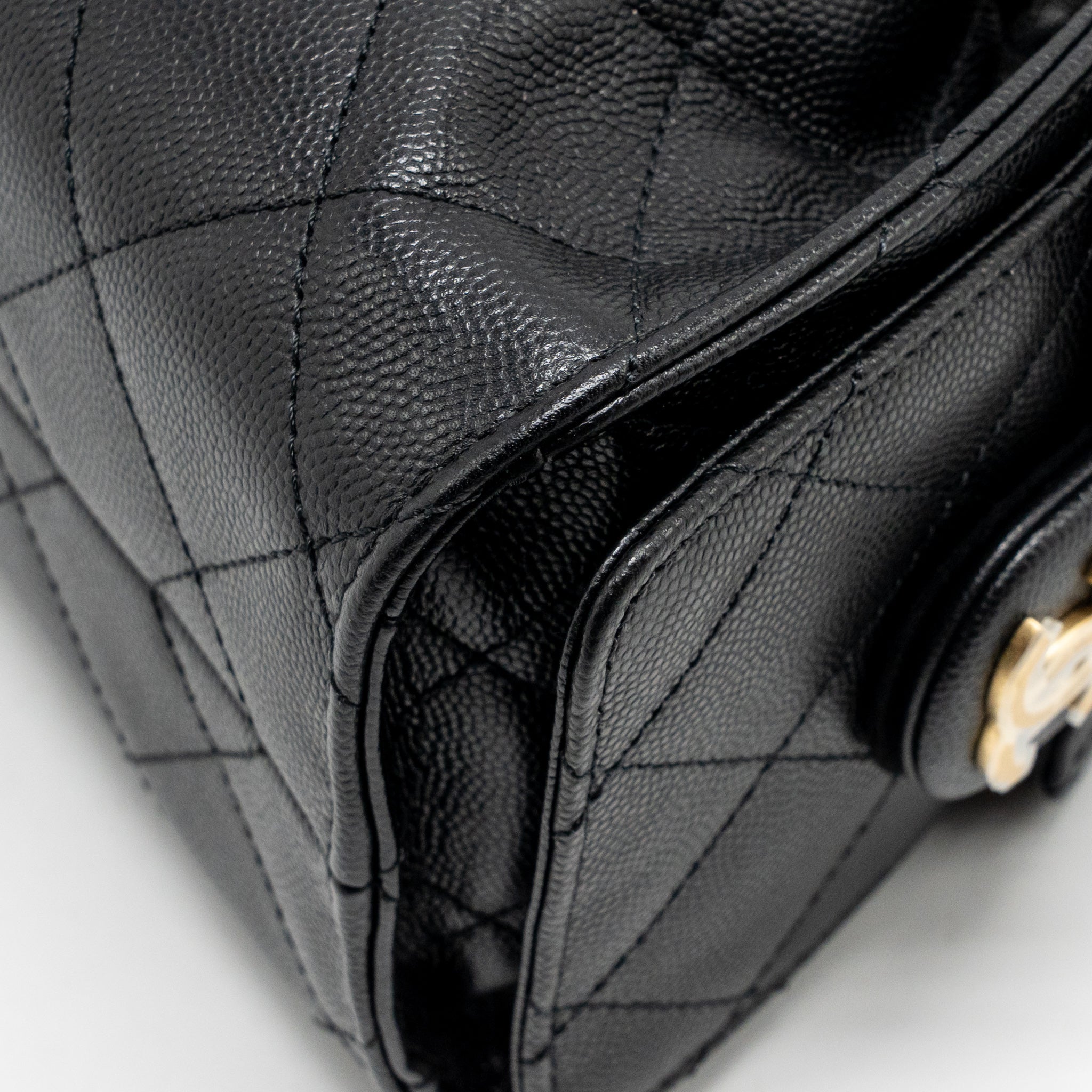CHANEL MINI 25 BAG CAVIAR BLACK GHW (MICROCHIP)