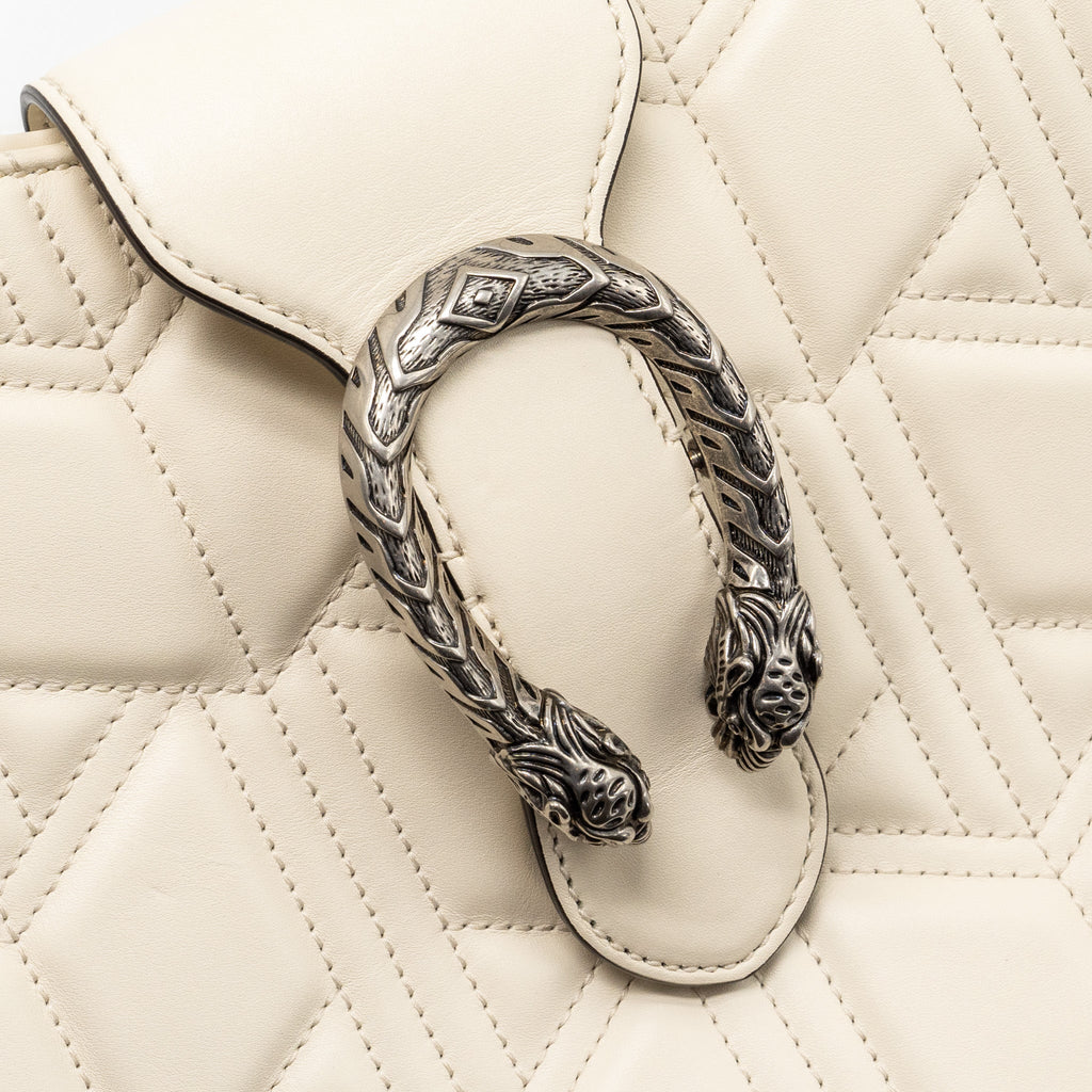 GUCCI DIONYSUS HOBO SHOULDER BAG CALFSKIN WHITE SHW