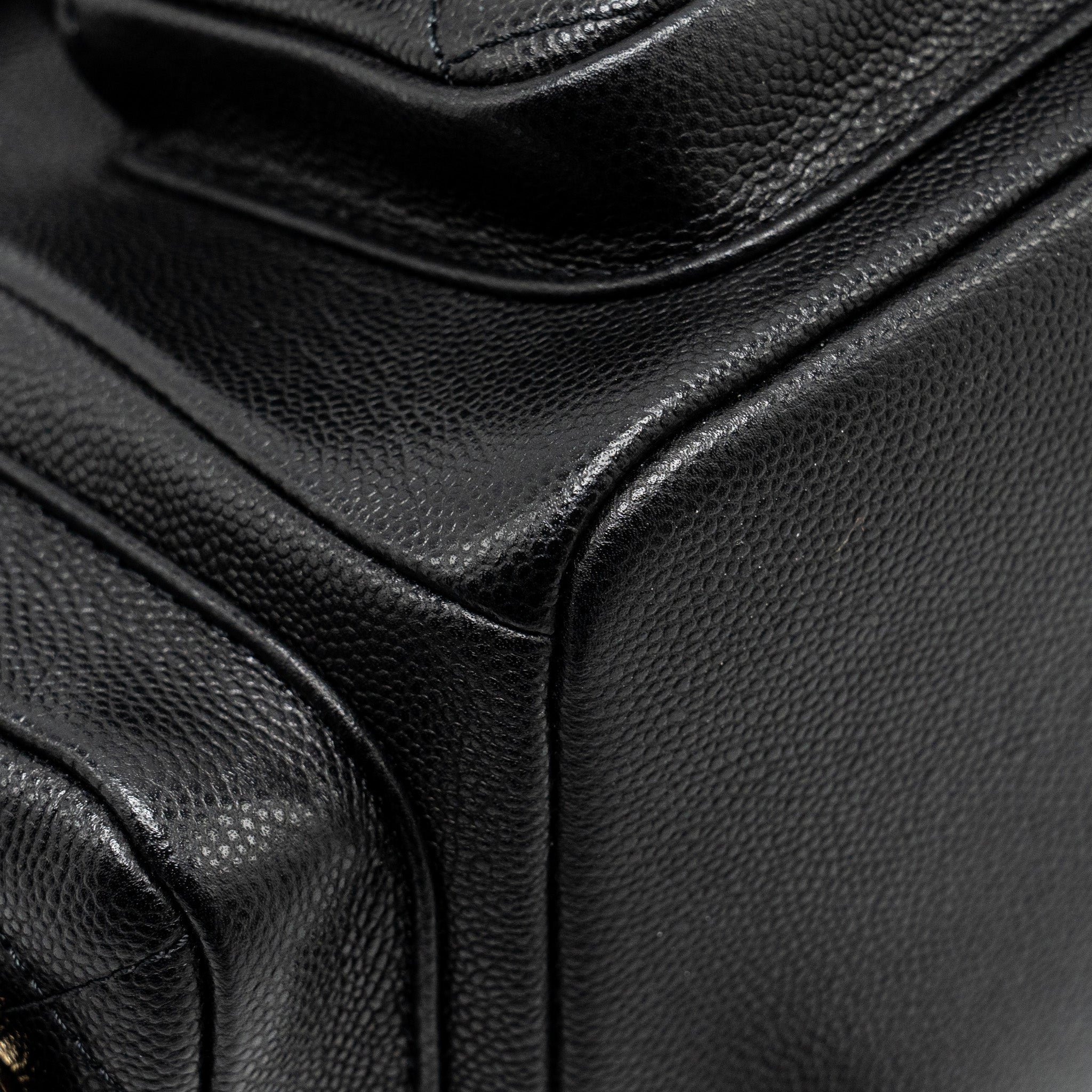 CHANEL TRIPLE POCKET BACKPACK CAVIAR BLACK LGHW (MICROCHIP)