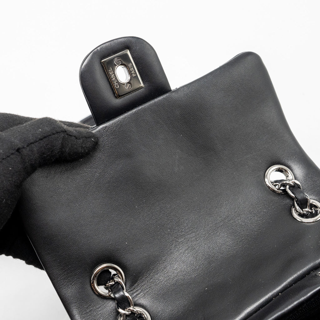CHANEL SMALL URBAN SPIRIT BACKPACK LAMBSKIN BLACK WITH BLACK HARDWARE