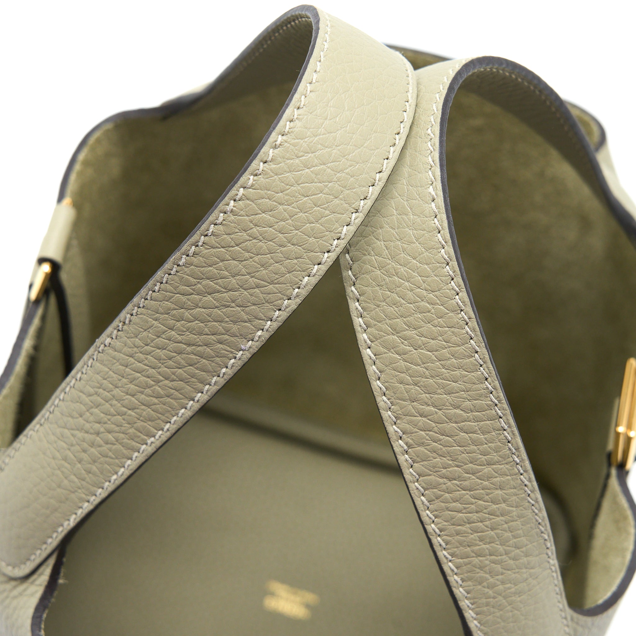 HERMES PICOTIN 18 LOCK BAG CLEMENCE SAUGE GHW