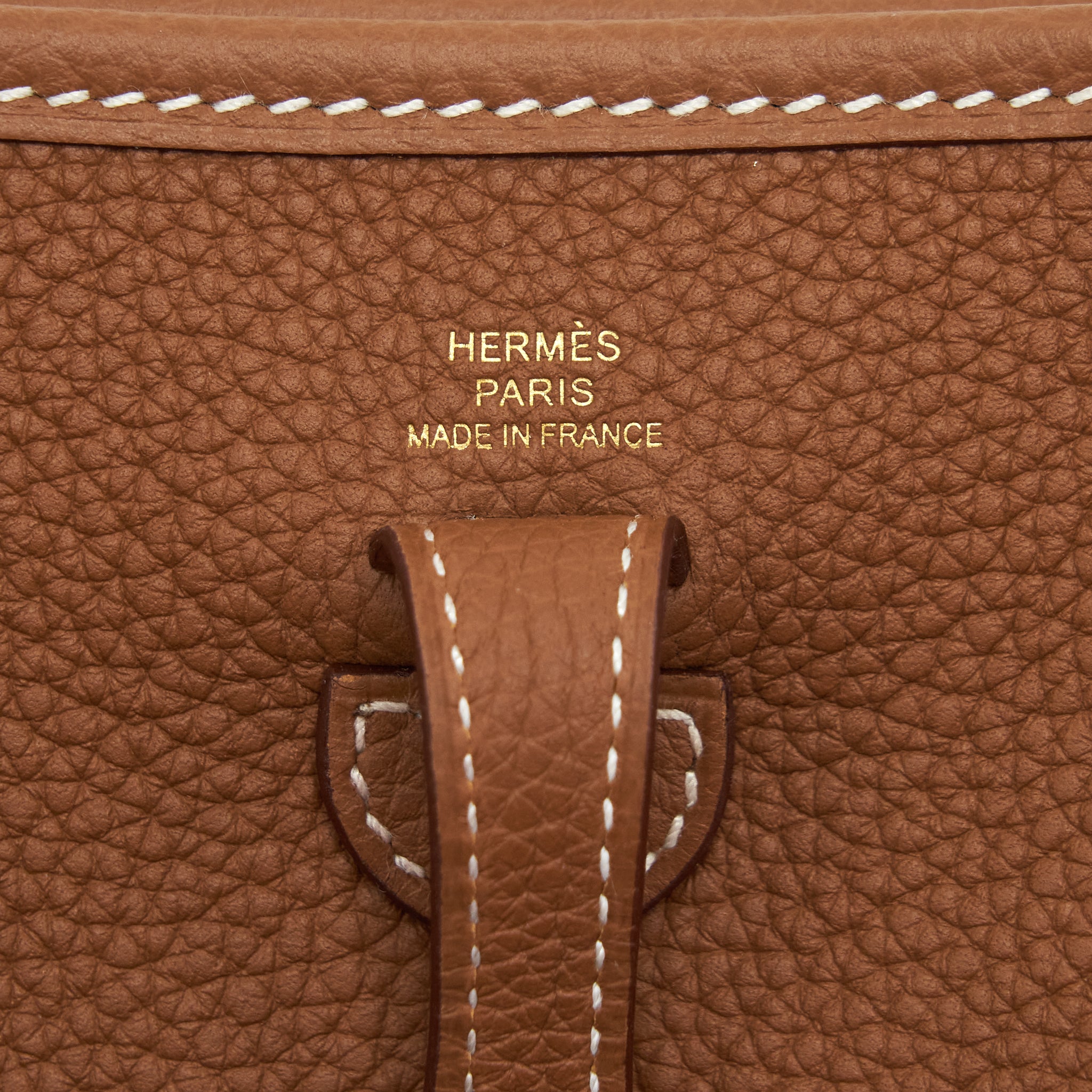HERMES MINI EVELYNE TAURLLON MAURICE GOLD GHW