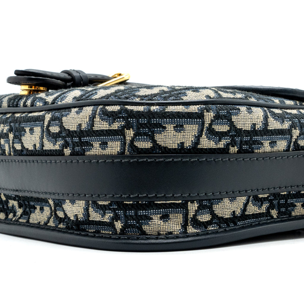 DIOR BOBBY BAG BLUE DIOR OBLIQUE JACQUARD GHW