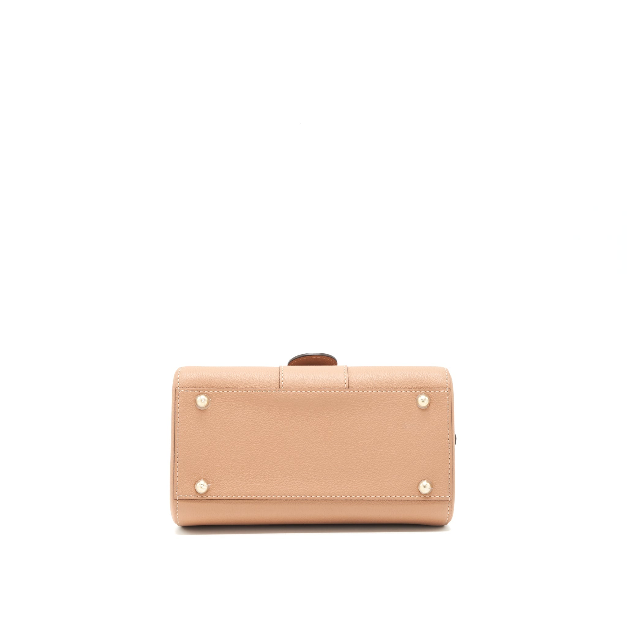 DELVAUX MINI BRILLIANT BAG GRAINED CALFSKIN BEIGE GHW