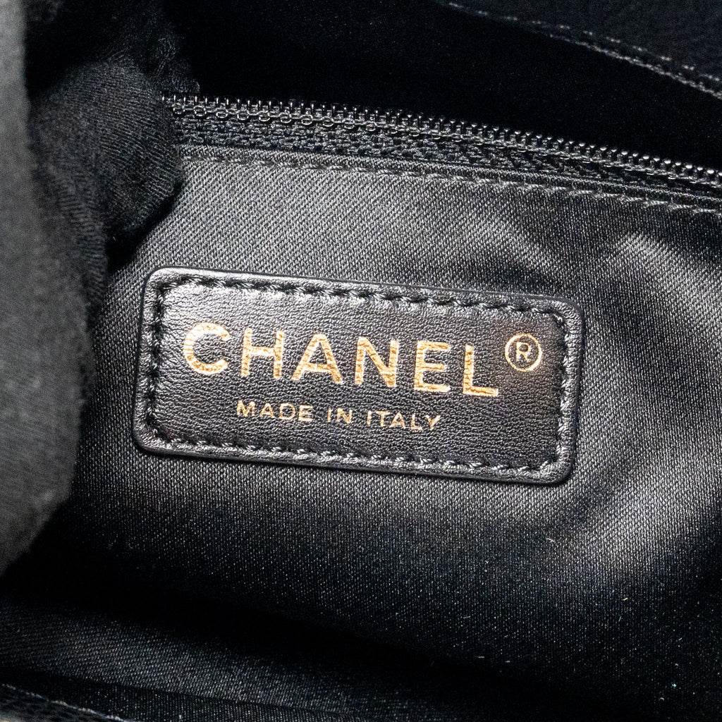 CHANEL GRAND SHOPPING TOTE BAG CAVIAR BLACK GHW