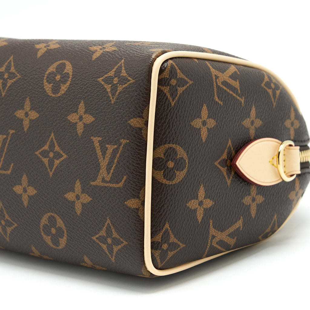 LOUIS VUITTON SPEEDY BANDOULIERE 20 MONOGRAM CANVAS/BLACK MULTICOLOUR STRAP