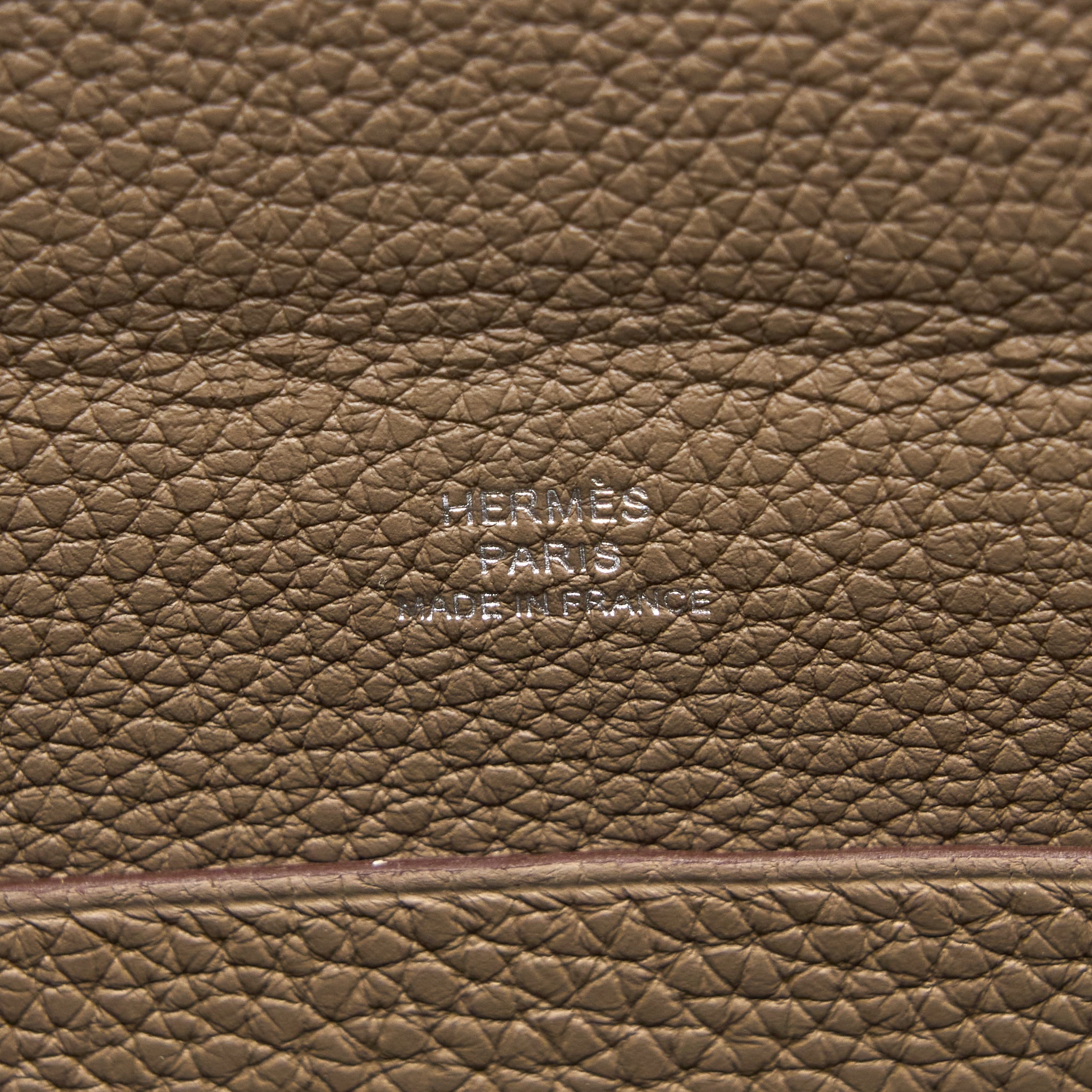 HERMES VIDEPOCHES BAG TOGO ETOUPE SHW