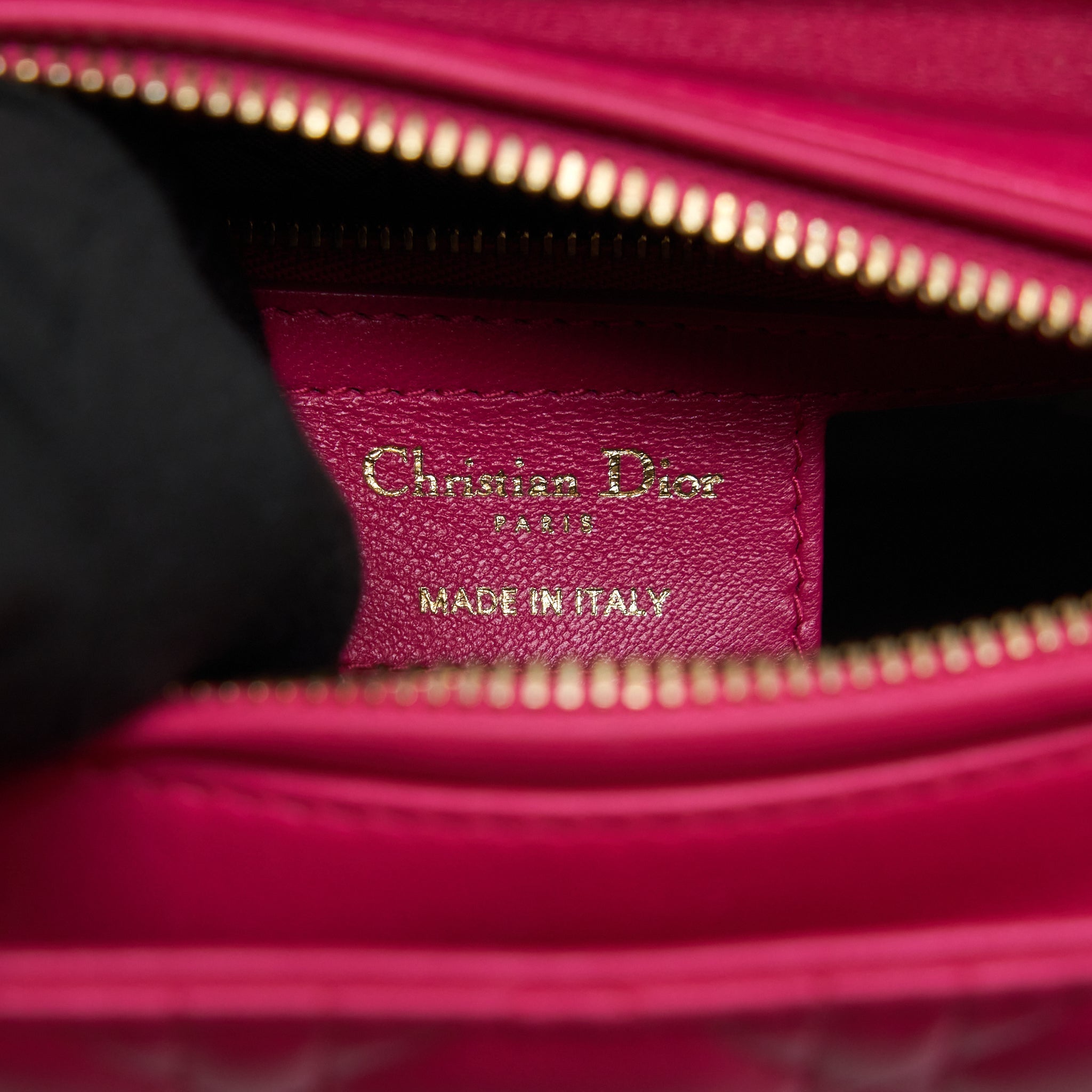 DIOR LADY DIOR MEDIUM LAMBSKIN PINK GHW