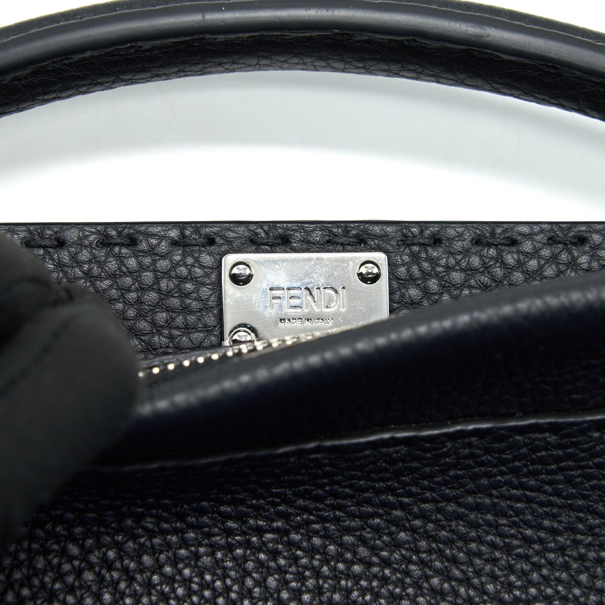 FENDI PEEKABOO ICONIC FIT MINI BLACK WITH SHW