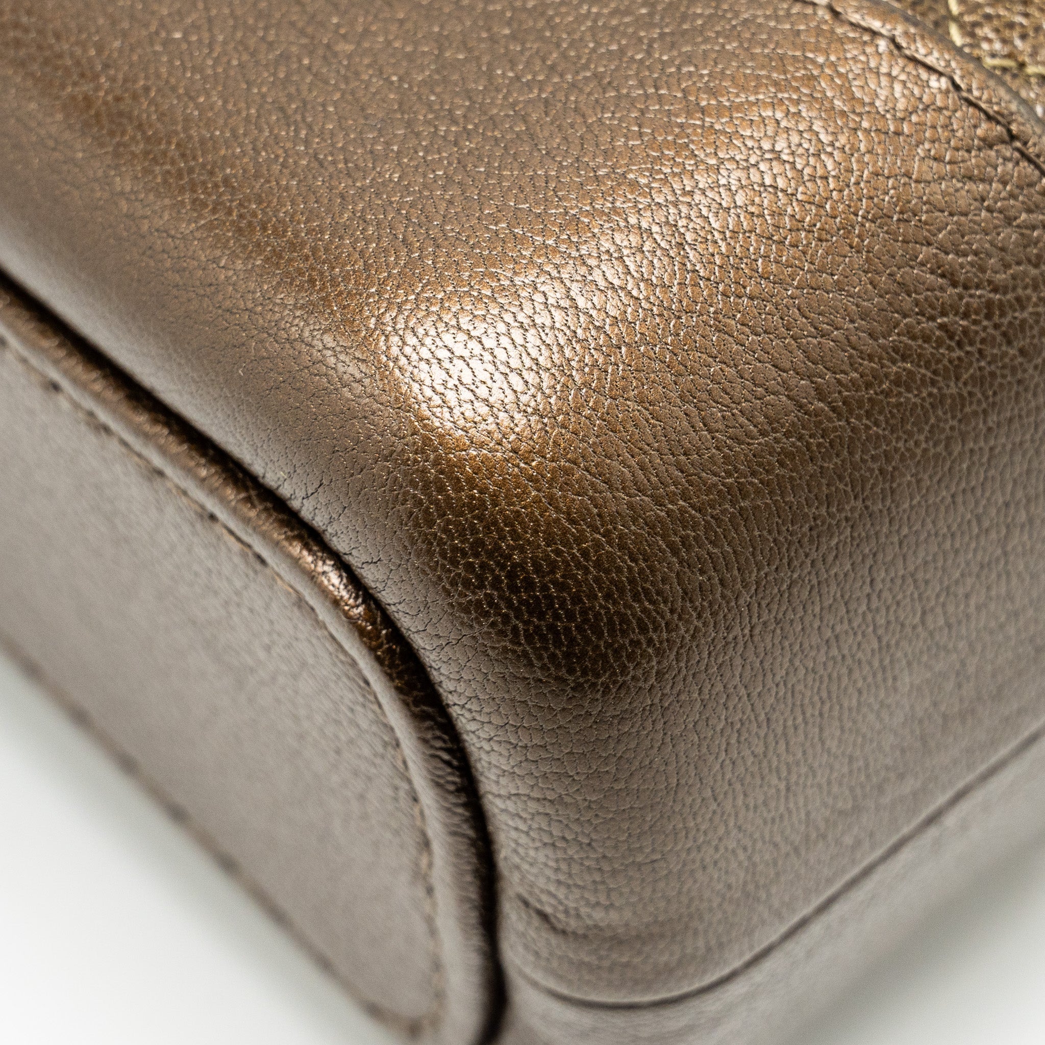 CHANEL SMALL GABRIELLE HOBO BAG METALLIC GOATSKIN DARK GOLD/BRONZE WITH MULTICOLOUR HARDWARE