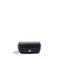 CHANEL MINI GLASS CASE BAG CAVIAR BLACK LGHW