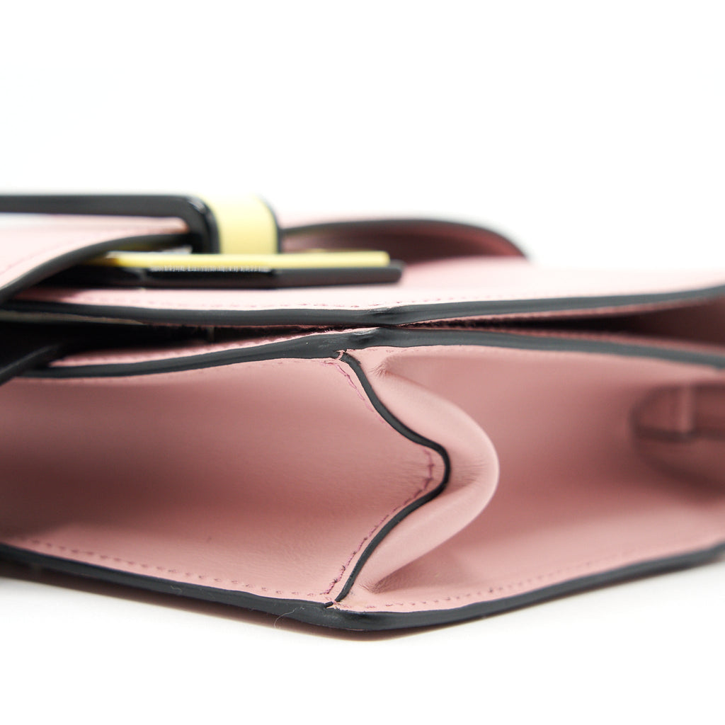PRADA PLEX RIBBON BAG WITH CITY CALFSKIN PINK