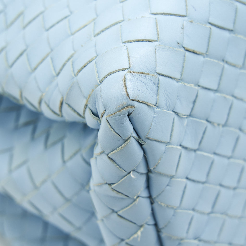 BOTTEGA VENETA ROMA TOTE BAG LAMBSKIN LIGHT BLUE