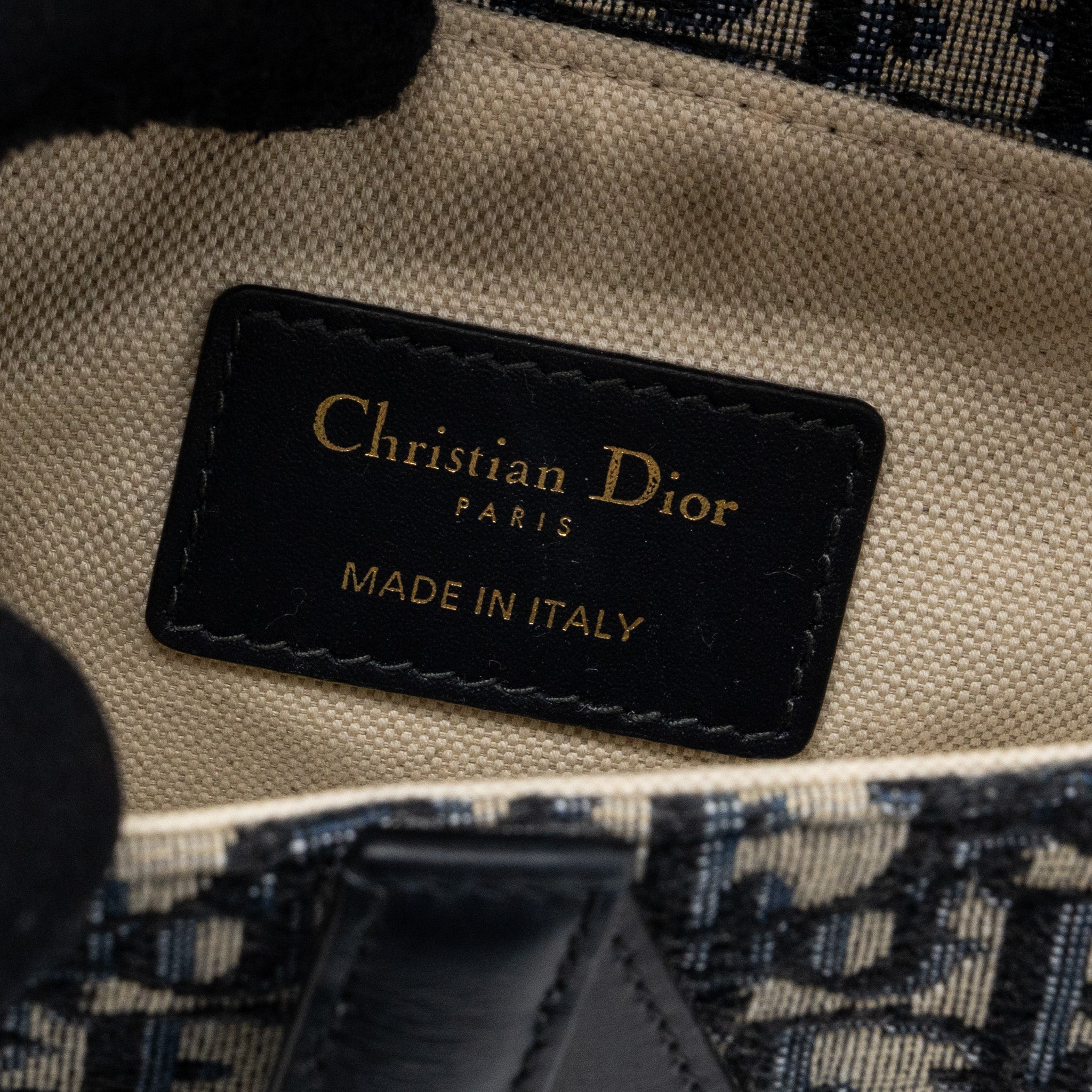 DIOR MINI SADDLE BAG BLUE OBLIQUE JACQUARD GHW