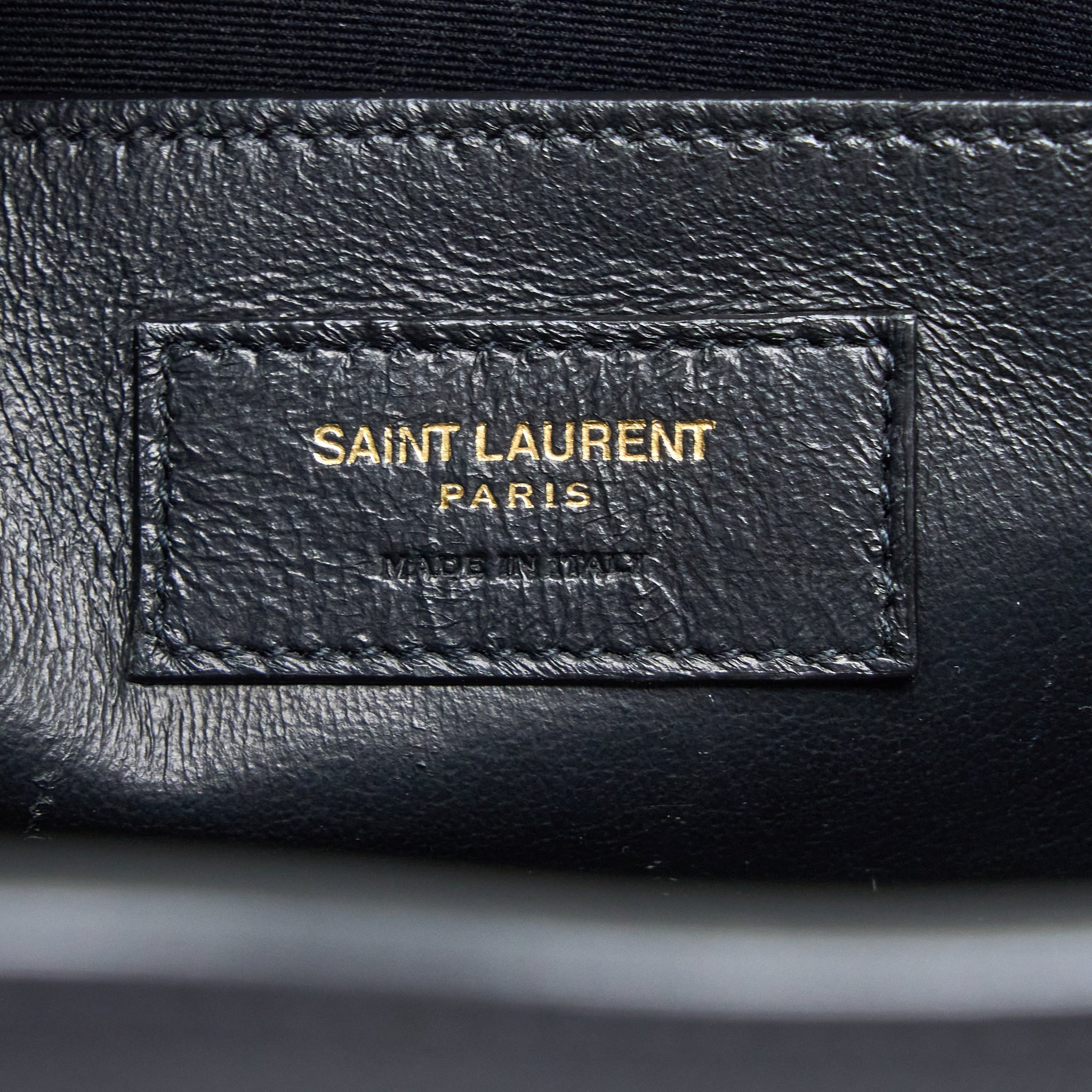 SAINT LAURENT/YSL MEDIUM UPTOWN TOTE BAG CALFSKIN BLACK GHW