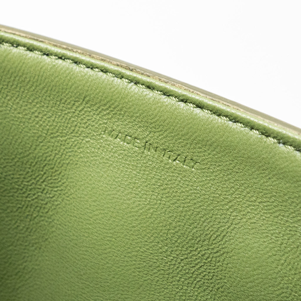 CELINE SMALL BESACE BAG CALFSKIN LIGHT KHAKI GHW