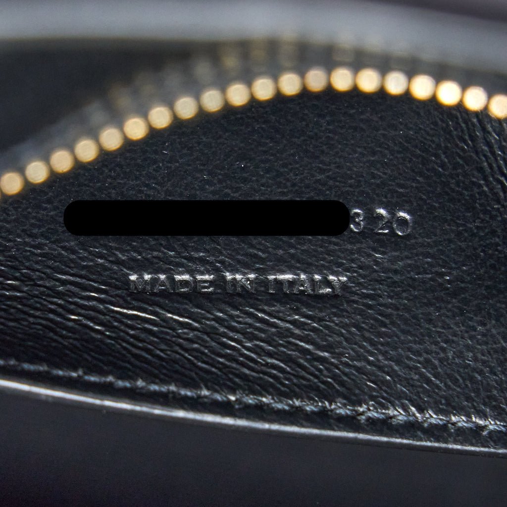 SAINT LAURENT/YSL MEDIUM UPTOWN TOTE BAG CALFSKIN BLACK GHW