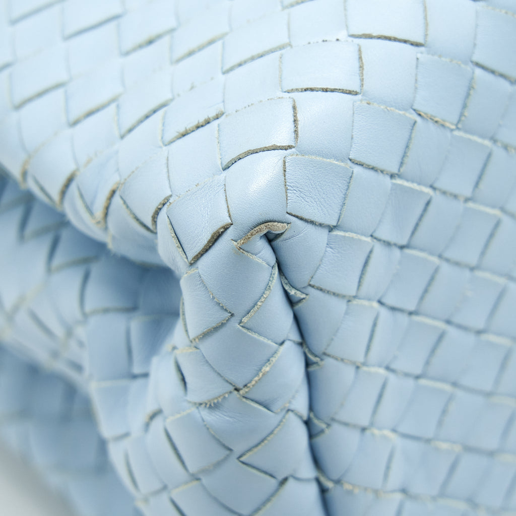 BOTTEGA VENETA ROMA TOTE BAG LAMBSKIN LIGHT BLUE