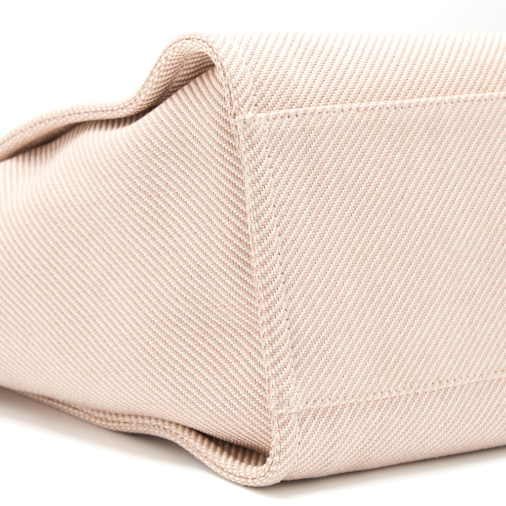 CHANEL DEAUVILLE TOTE BAG FABRIC LIGHT PINK LGHW