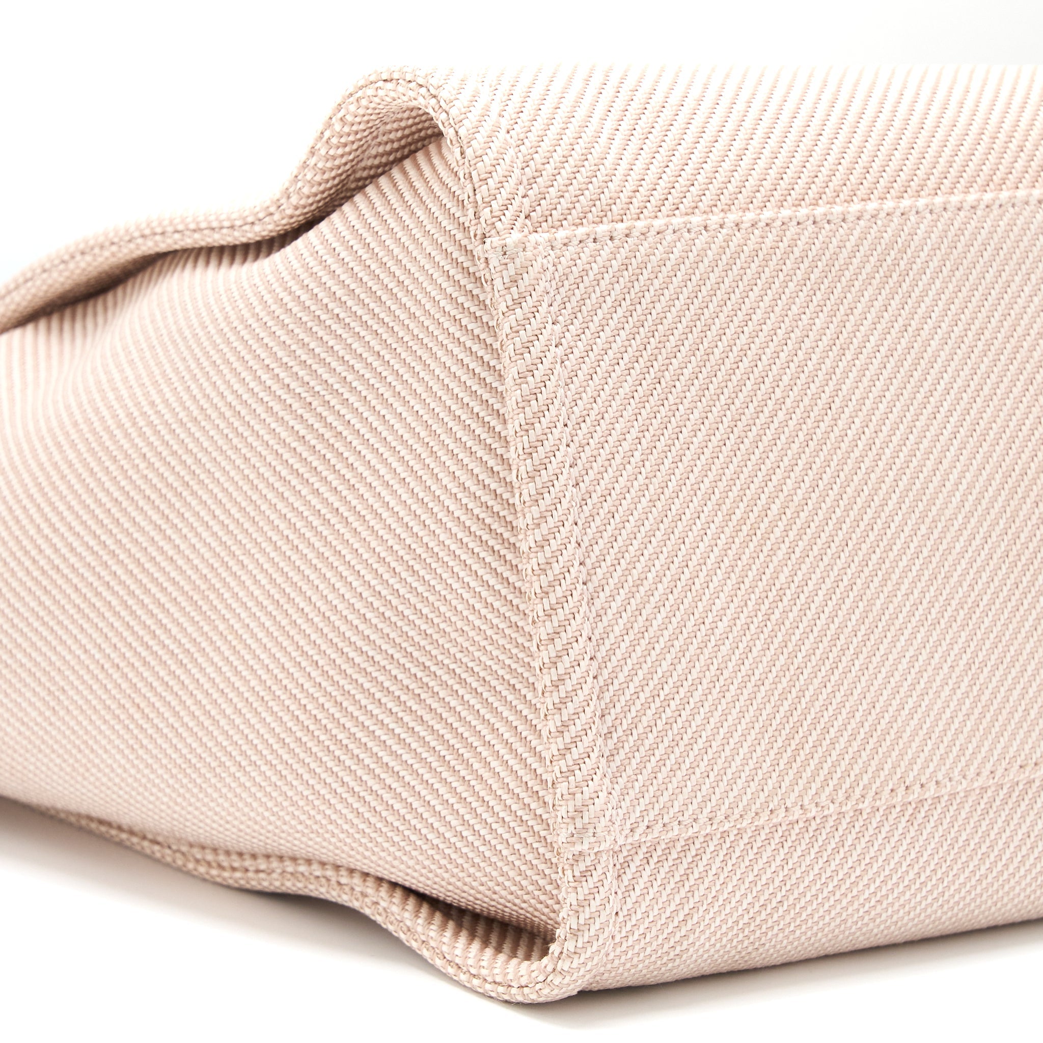 CHANEL DEAUVILLE TOTE BAG FABRIC LIGHT PINK LGHW