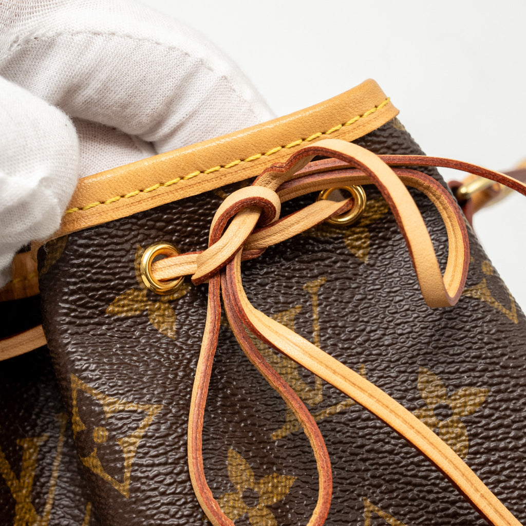LOUIS VUITTON NANO NOE MONOGRAM CANVAS GHW