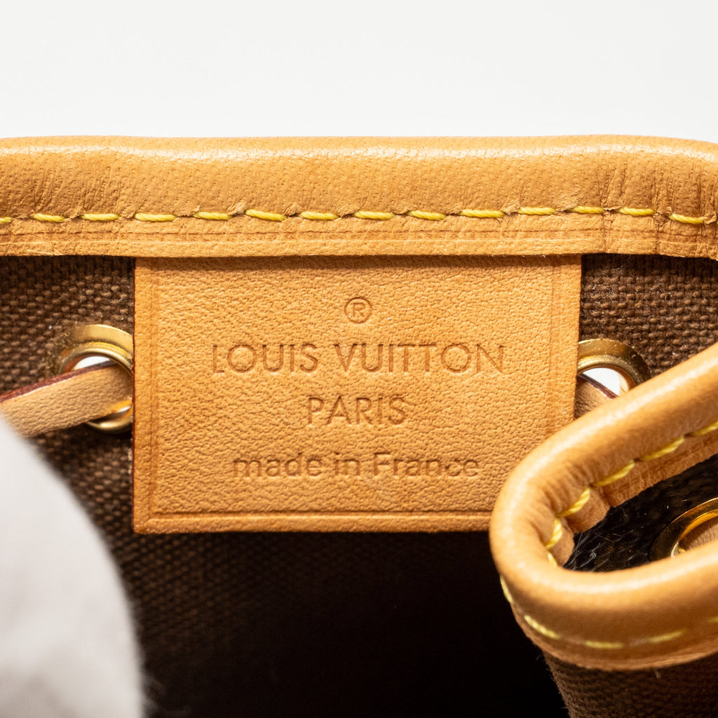 LOUIS VUITTON NANO NOE MONOGRAM CANVAS GHW