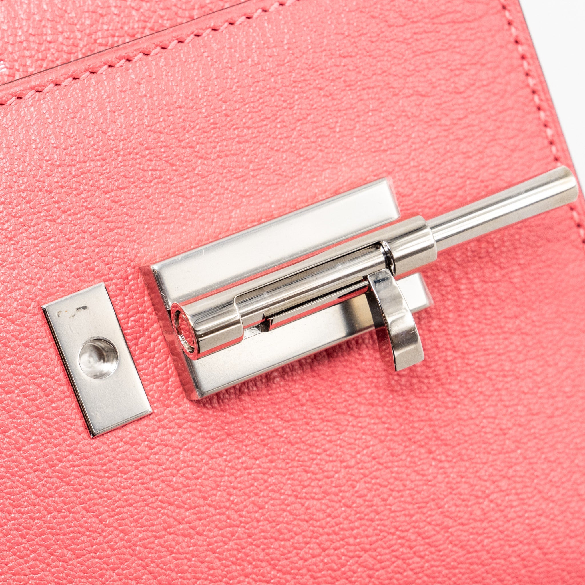 HERMES MINI VERROU CHÈVRE MYSORE ROSE LIPSTICK SHW STMAP C