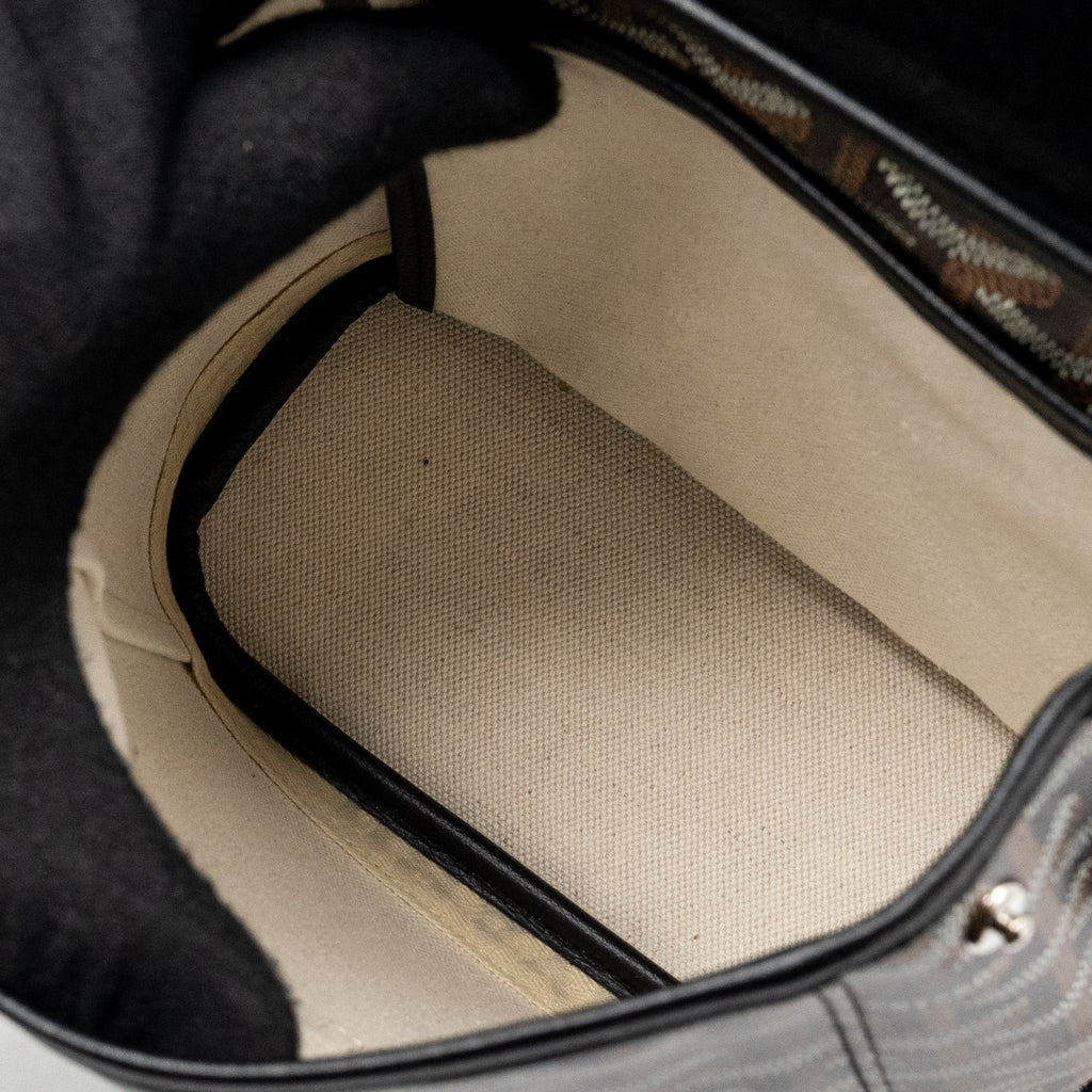 GOYARD MINI ALPIN BACKPACK GOYRADLINE CANVAS / LEATHER BLACK SHW