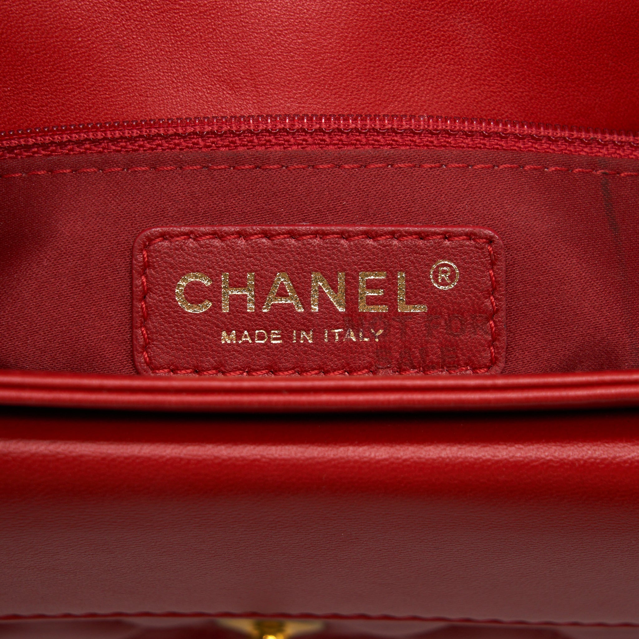 CHANEL NOW AND FOR EVER CRUISE SEASONAL LAMBSKIN RED GHW