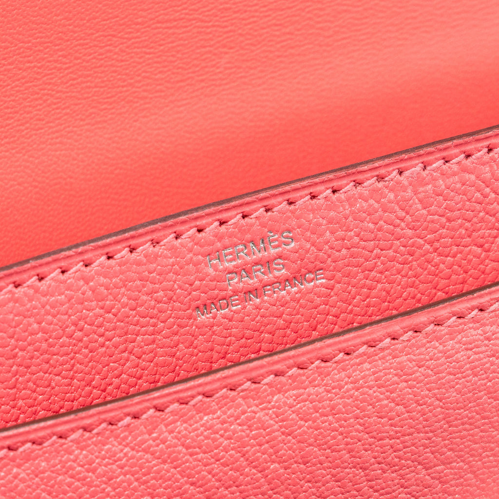 HERMES MINI VERROU CHÈVRE MYSORE ROSE LIPSTICK SHW STMAP C