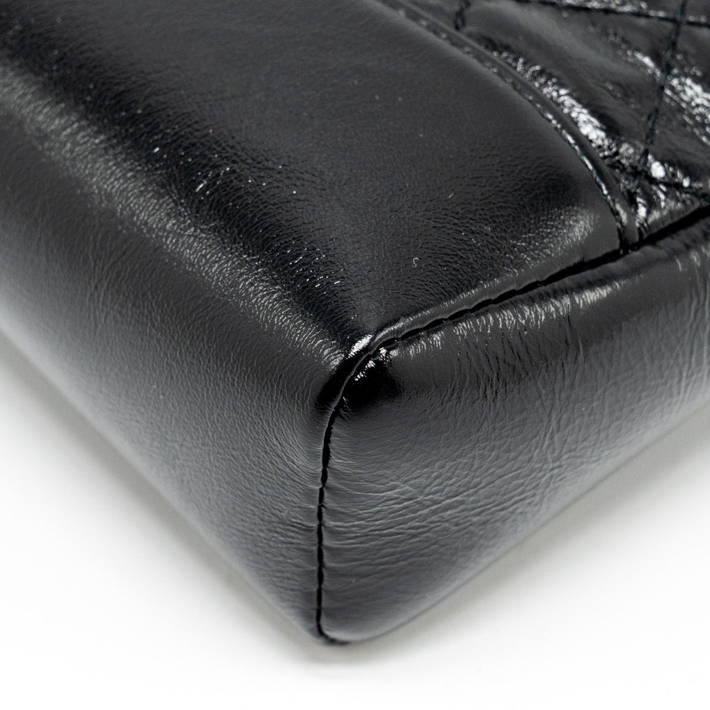 CHANEL MINI 31 BAG SHINY CALFSKIN BLACK LGHW (MICROCHIP)