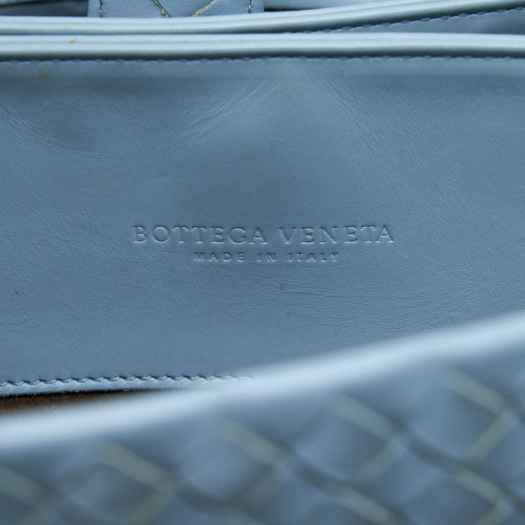 BOTTEGA VENETA ROMA TOTE BAG LAMBSKIN LIGHT BLUE