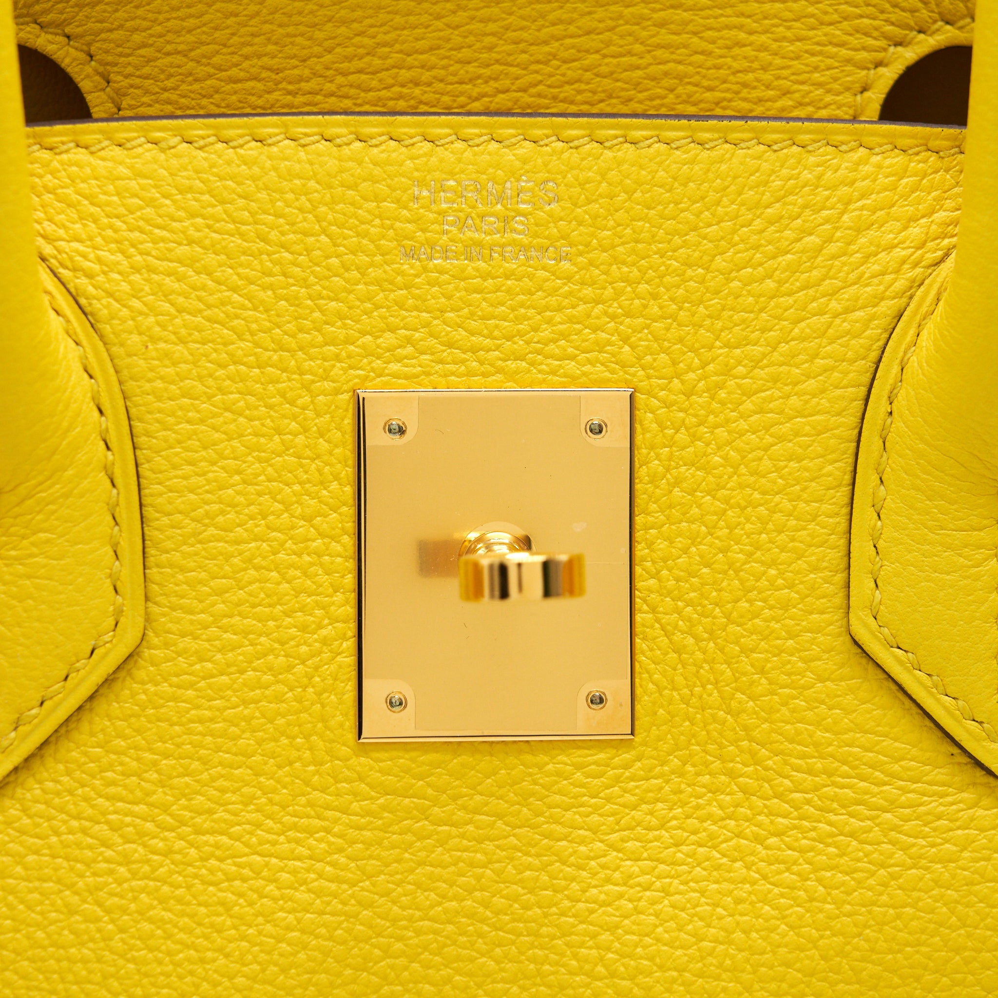 HERMES BIRKIN 30 TAURILLON NOVILLO LEATHER 9O JAUNE DE NAPLES GHW