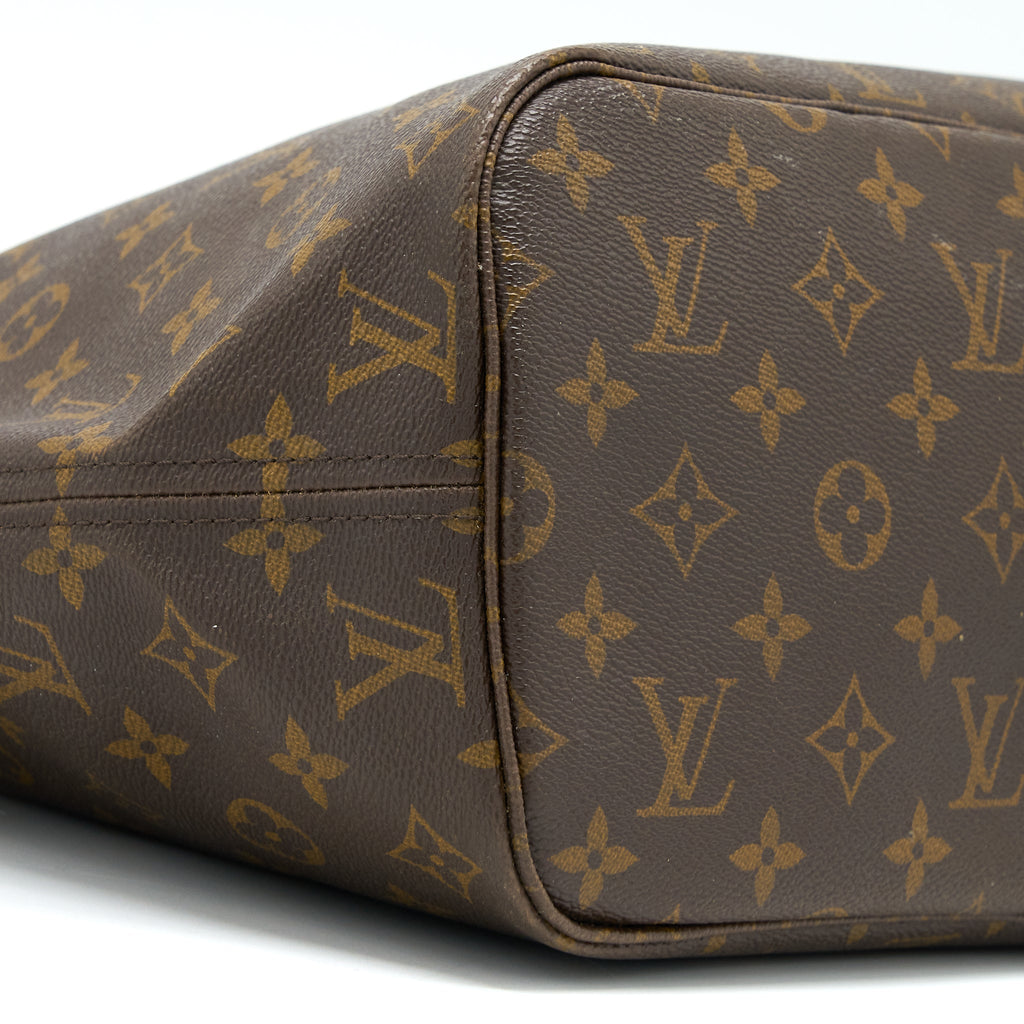 LOUIS VUITTON VINTAGE NEVERFULL MM MONOGRAM CANVAS GHW