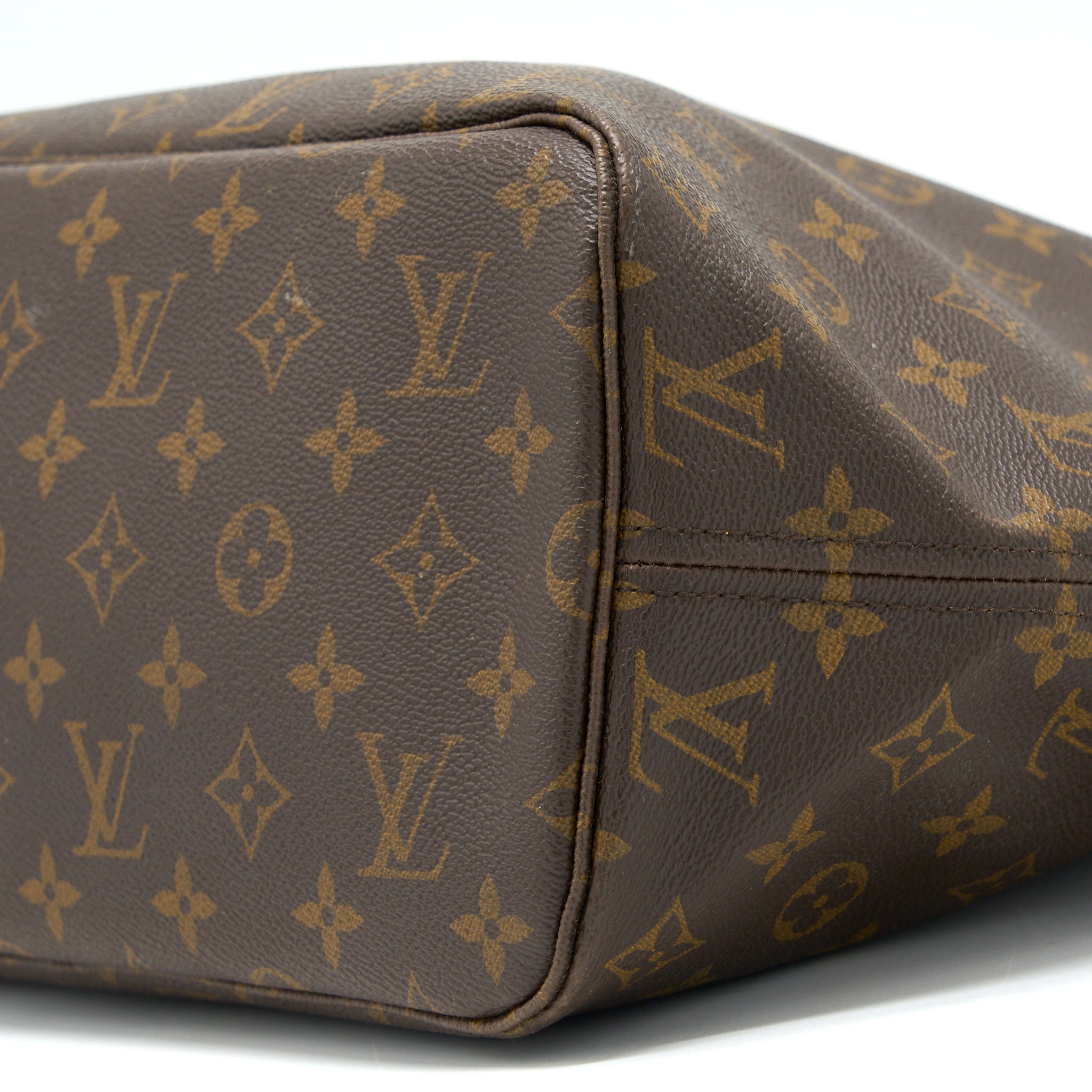 LOUIS VUITTON VINTAGE NEVERFULL MM MONOGRAM CANVAS GHW