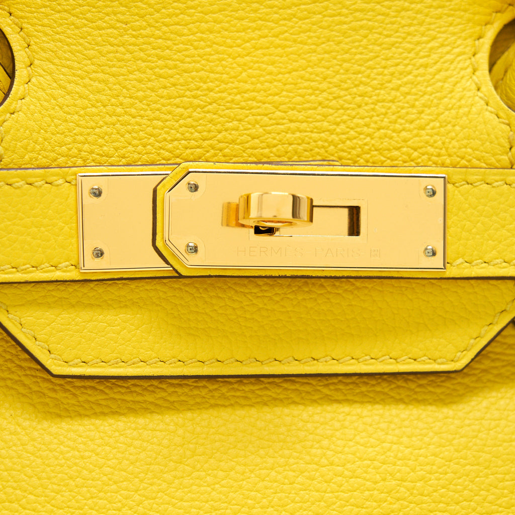 HERMES BIRKIN 30 TAURILLON NOVILLO LEATHER 9O JAUNE DE NAPLES GHW