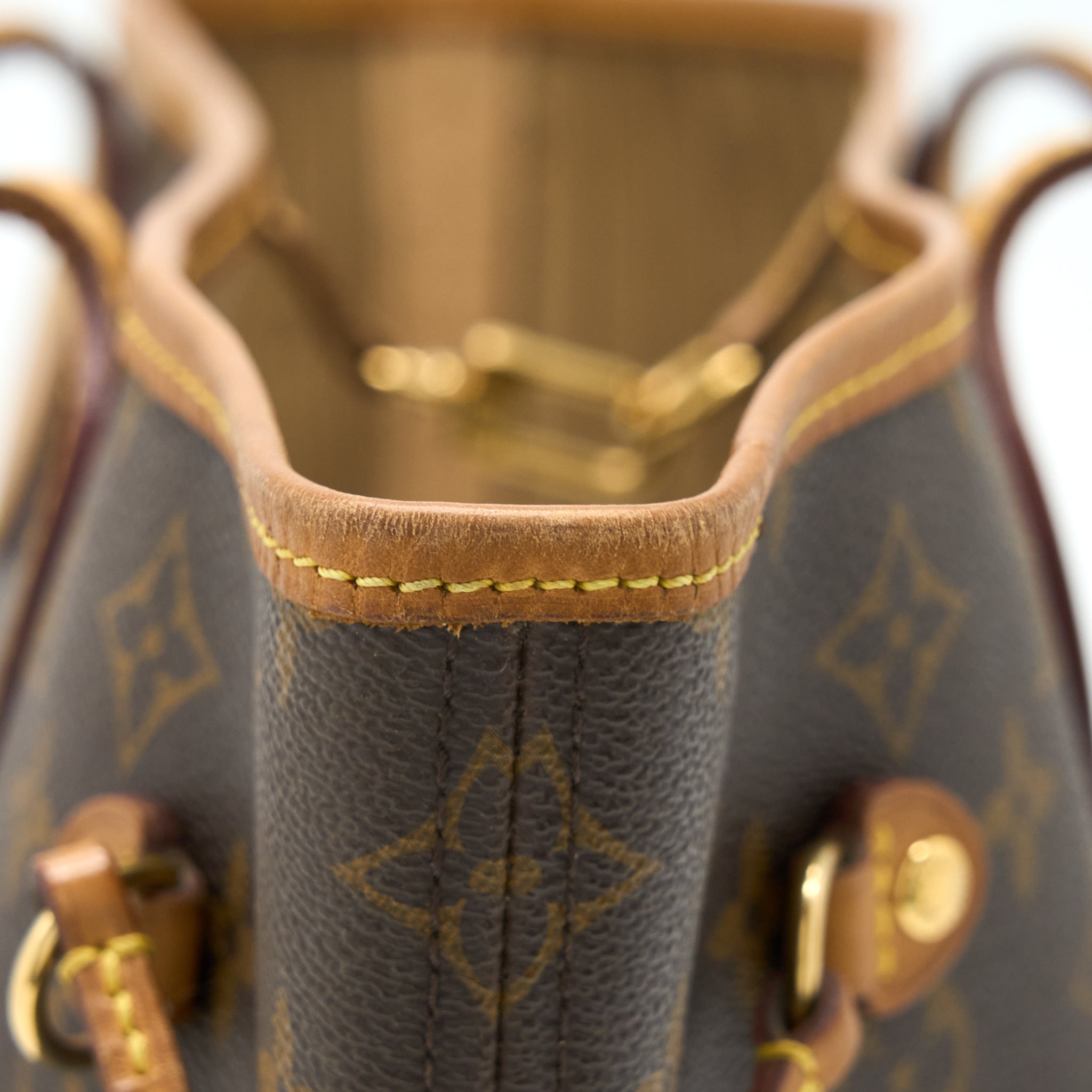 LOUIS VUITTON VINTAGE NEVERFULL MM MONOGRAM CANVAS GHW