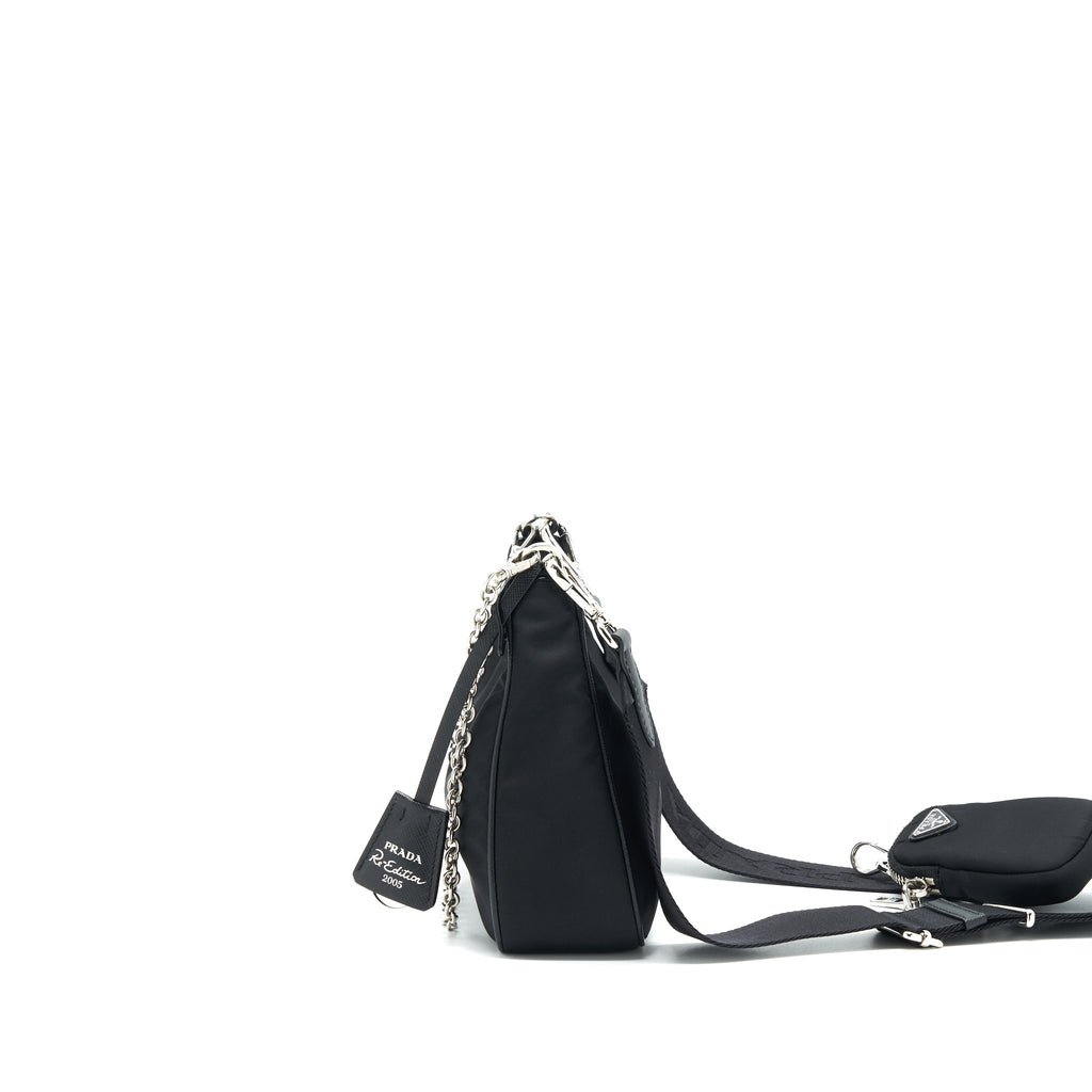 PRADA RE-EDITION 2005 SHOULDER BAG CANVAS SHW