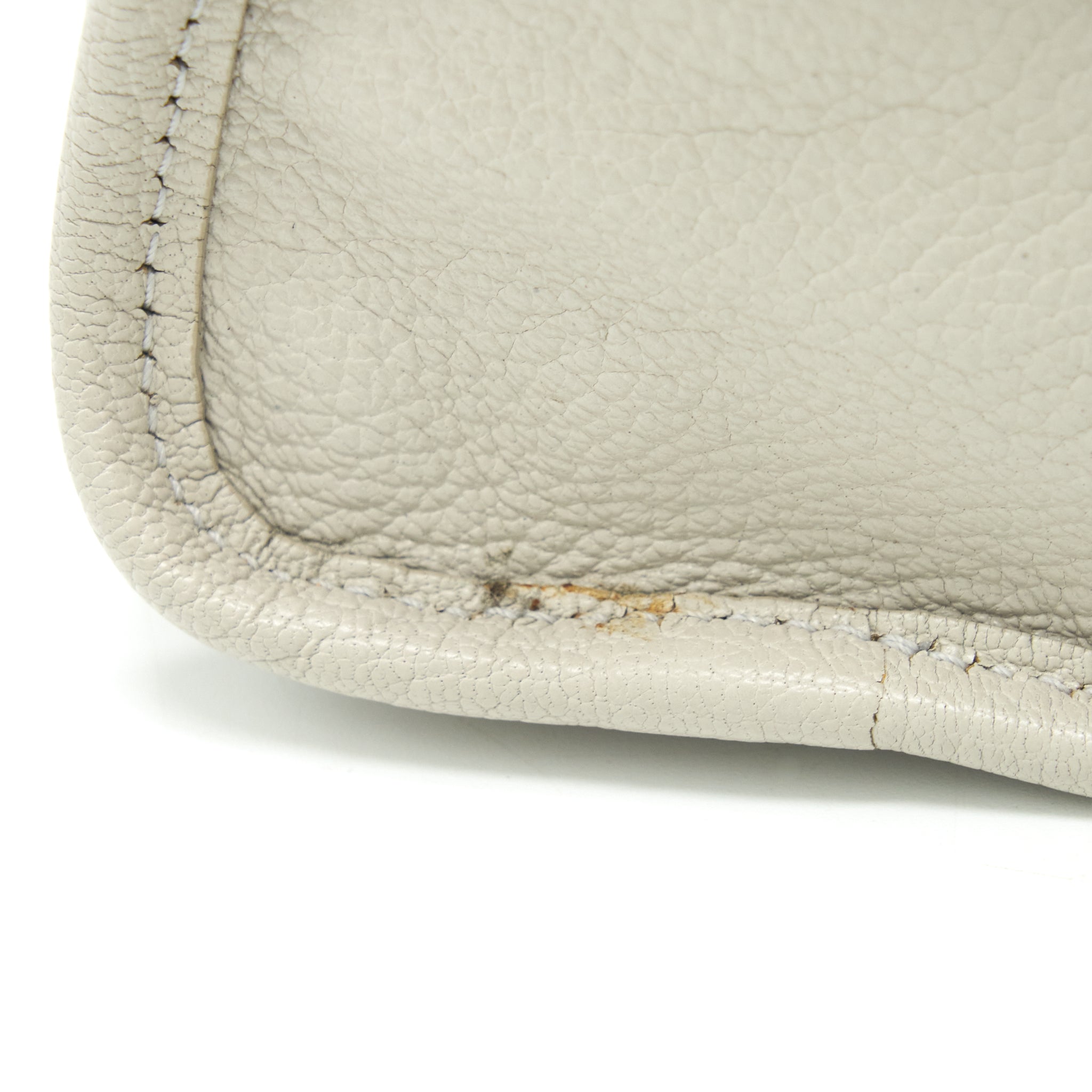 BALENCIAGA EDGED MINI CITY BAG LIGHT GREY GHW