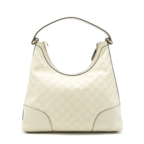 GUCCI VINTAGE SHOULDER BAG WHITE/EXTRA WALLET