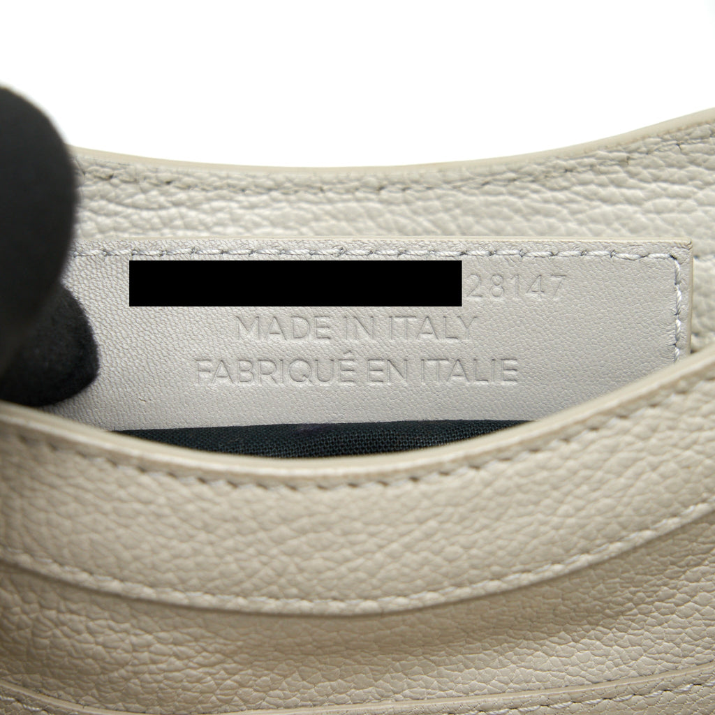 BALENCIAGA EDGED MINI CITY BAG LIGHT GREY GHW