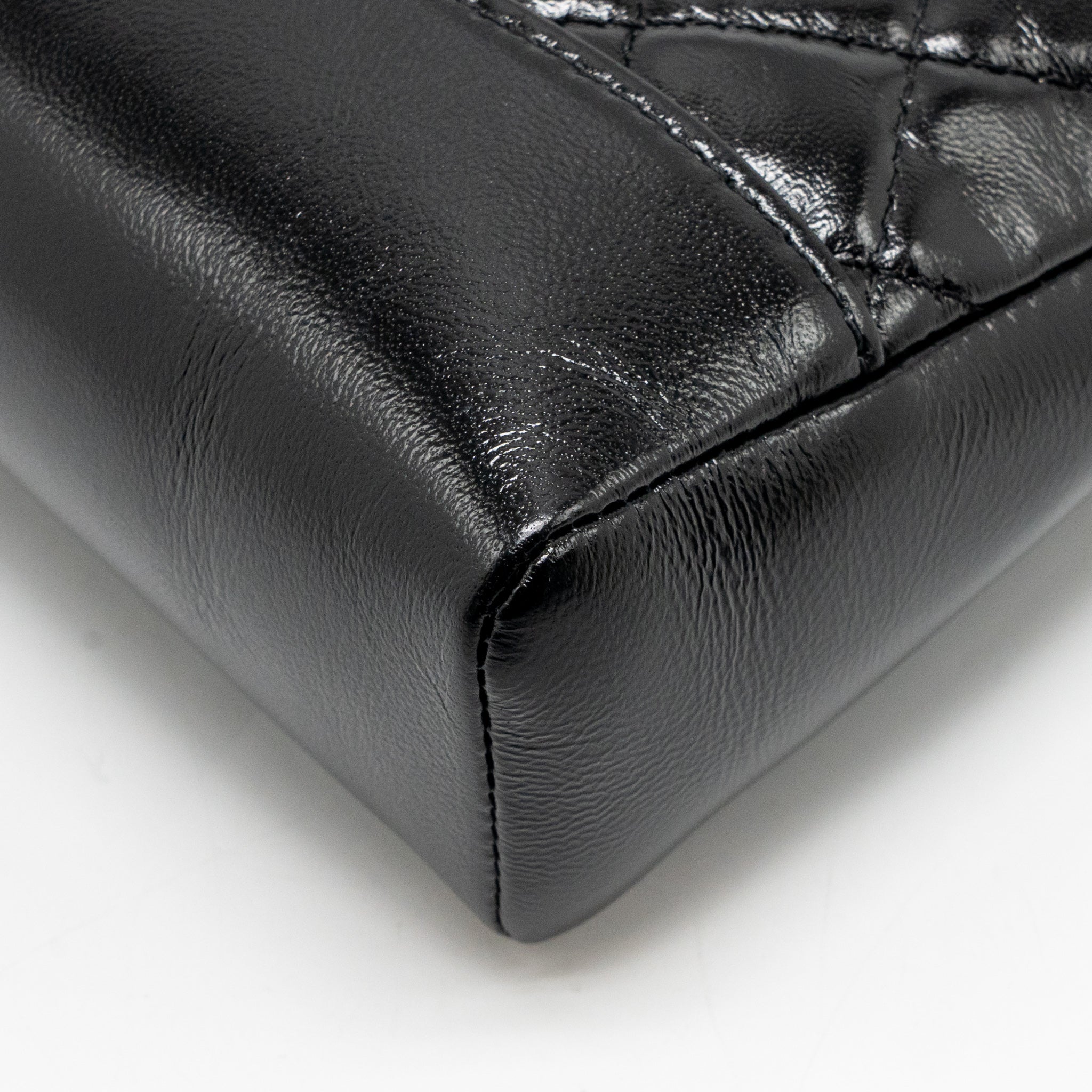 CHANEL MINI 31 BAG SHINY CALFSKIN BLACK LGHW (MICROCHIP)