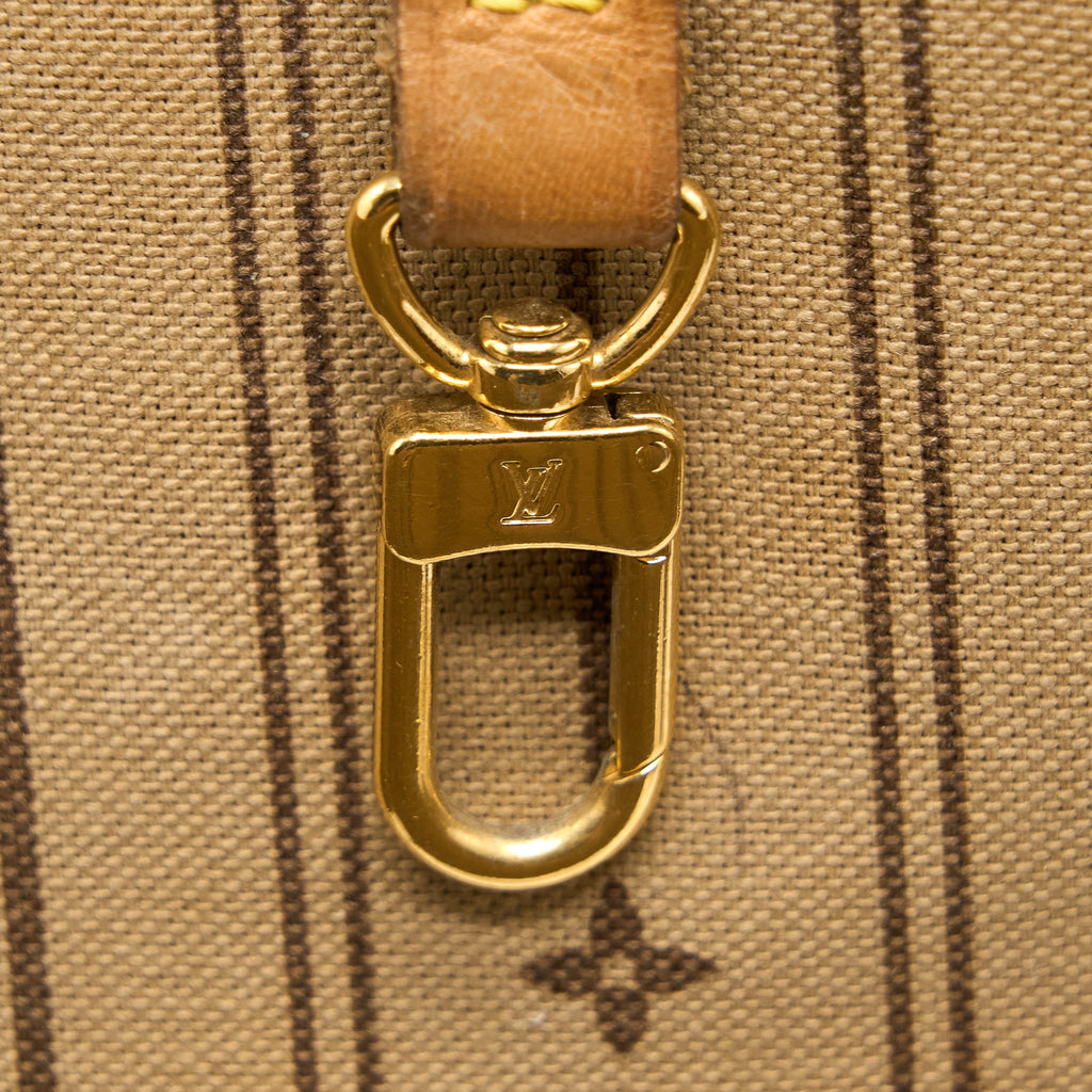 LOUIS VUITTON VINTAGE NEVERFULL MM MONOGRAM CANVAS GHW