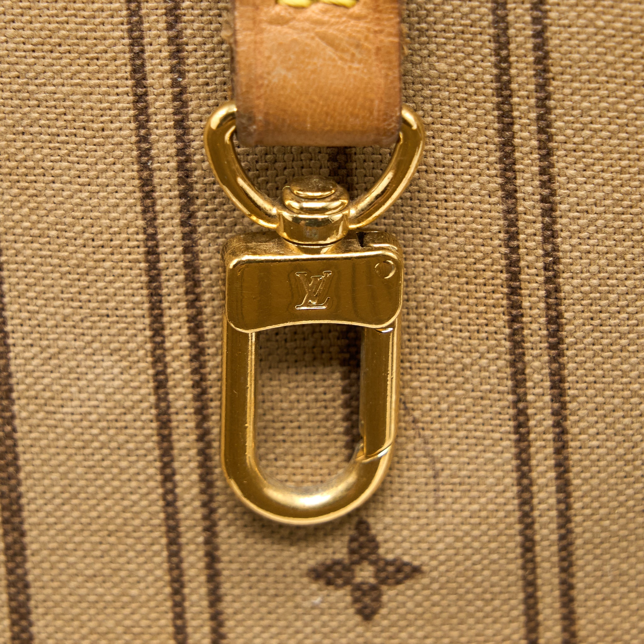 LOUIS VUITTON VINTAGE NEVERFULL MM MONOGRAM CANVAS GHW