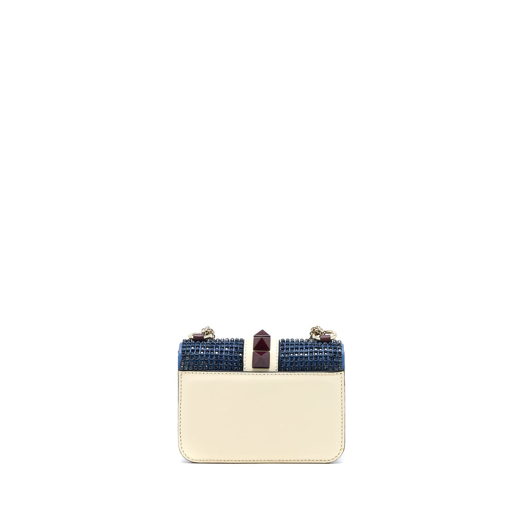 VALENTINO MINI ROCKSTUD CROSSBODY BAG MULTICOLOUR CRYSTALS SHW