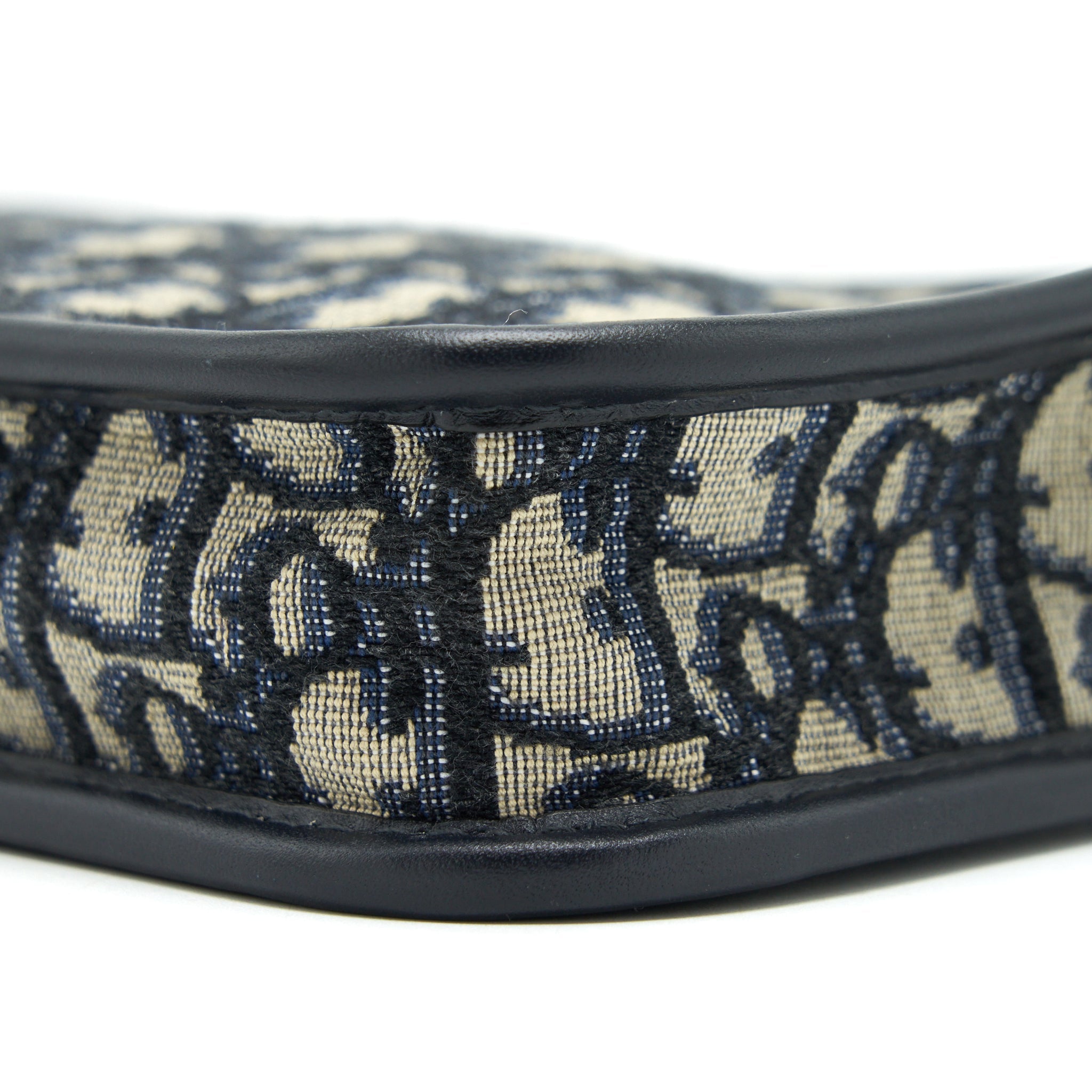 DIOR DIORQUAKE POUCH BLUE OBLIQUE CANVAS